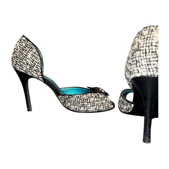 Steve Madden Tweed Peep Toe Heels – Size 6.5 - Picture 4 of 9